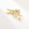 Bo Xin Yun Bird Brooch with Zircon, Freshwater Pearl, Agate, and Flower Design