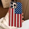 USA & UK Flaggen Hülle für iPhone 17Air 16 15 14 13 12 11 Pro Max X XS XR Plus Bunte Silberne Handyhülle