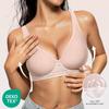 Women's Deep, Bra No Rim Comfort Bra Support No Rim Bra, Shirt Gather Bra