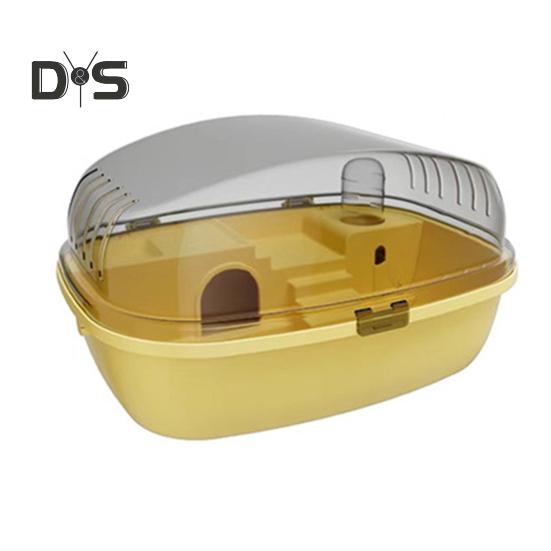 

Клетка для хомяка, съемный домик для хомяка, панорамный вид на 360 градусов, клетка для мелких животных, ящик для разведения домашних животных для хомяков, ежей, шиншилл жёлтый