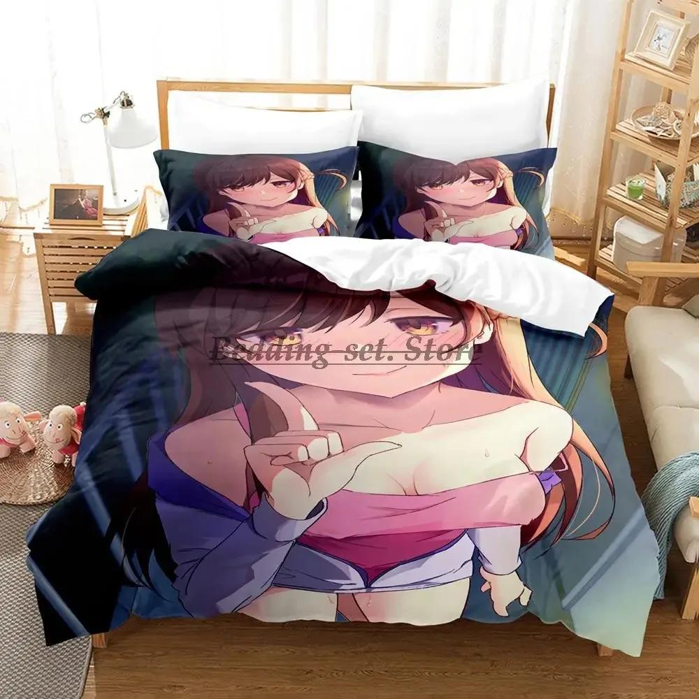 Chizuru Rent Girlfriend Bedding Set Single Twin Full Queen King Size Bed Set Aldult Kid Bedroom Duvetcover Sets Anime Bed