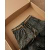 Dames Vintage Paisley Print Linnen Katoen Broek Elastische Taille Wijde Pijp Rechte Broek