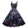 Women's Halloween Print Sexy Off-The-Shoulder Punk Vintage Dress