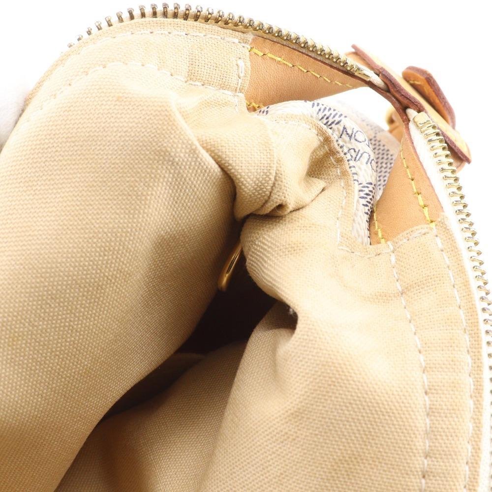 LOUIS VUITTON Stresa GM Tote Bag N42221 White Damier Azur Canvas Women Used