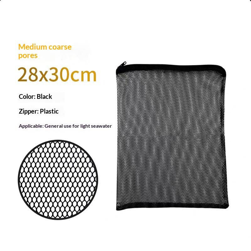 Aquarium Filter Net Bags Reusable Fine Filter Media Bags With Zipper For Aquarium Filtration Bio Ball Carbon Isolation Storage