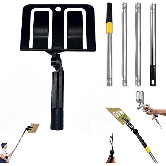 Paint Shield Holder,Adjustable Angle durablle Spray Shield Holder Set,Paint Spray Shield,Multifunctional Extended Cardboard Spray Shield Holder for