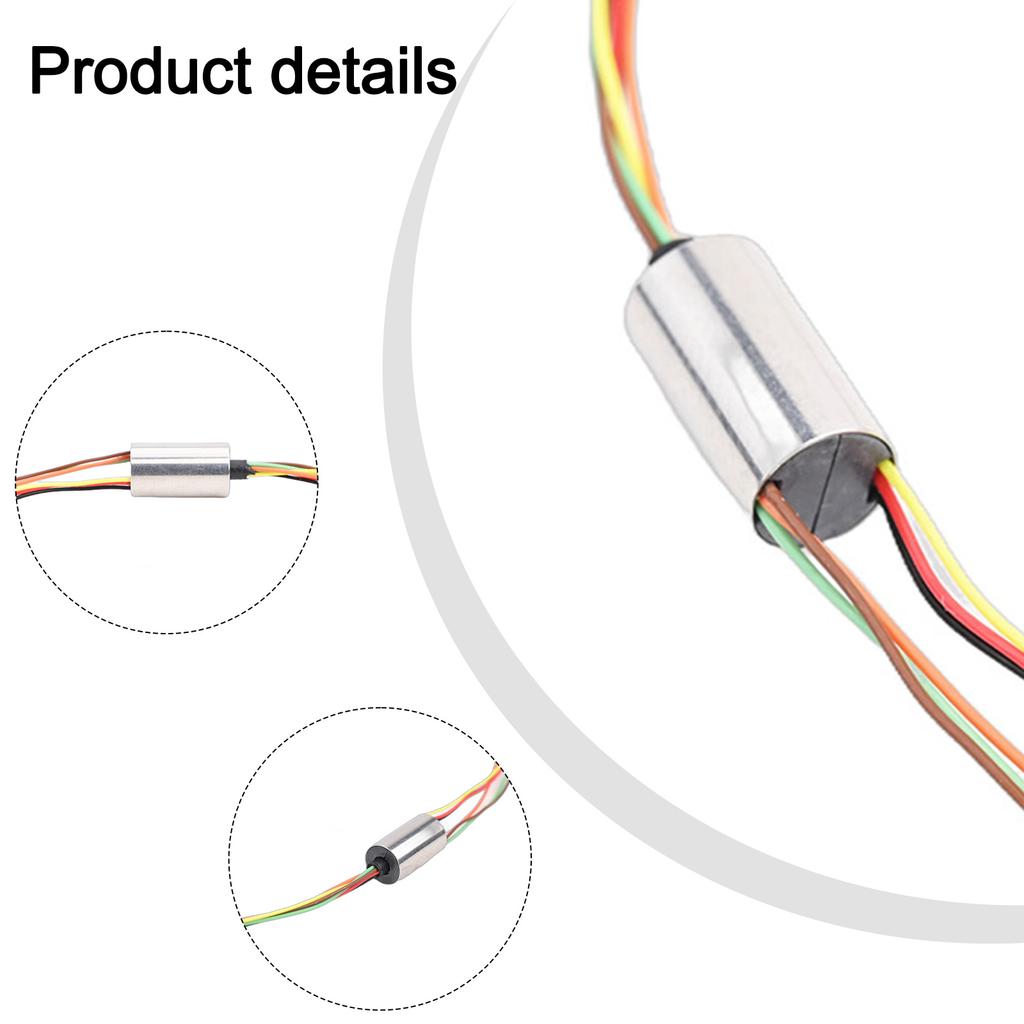 Efficient Signal Transmission Electric Slip Ring Compact Design 6 5mm Outer Diameter 4 Wires Easy Installation