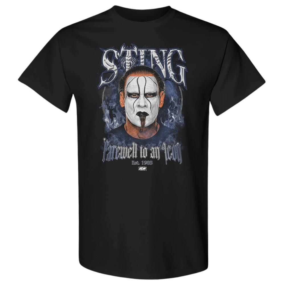 STING  FAREWELL TO AN ICON. AEW Official TShirt Unisex T-Shirt XL