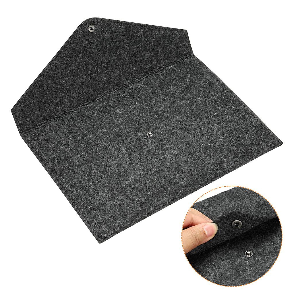 2Pcs Simple A4 Big Capacity Document Bag Felt File Bag Business Briefcase File Folder Filing Products Storage Pouch Organizer