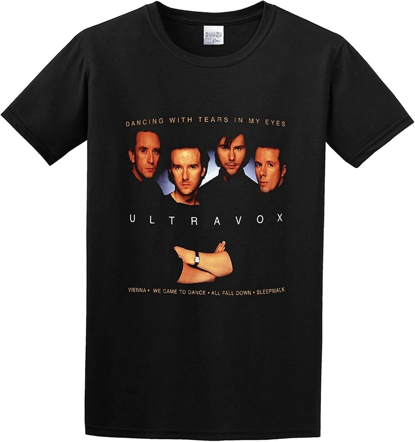 Men s Ultravox Dancing with Tears in My Eyes Cotton T Shirt Black XS чёрный