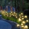 Solar jellyfish lamp outdoor waterproof garden landscape atmosphere lamp home garden balcony decorative mushroom lawn lamp