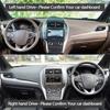 Anti-UV Suede Leather Dashmat for Lincoln MKC 2014- Black/Brown Dashboard Cover Sun Shade Carpet Non-slip Pad Accessories