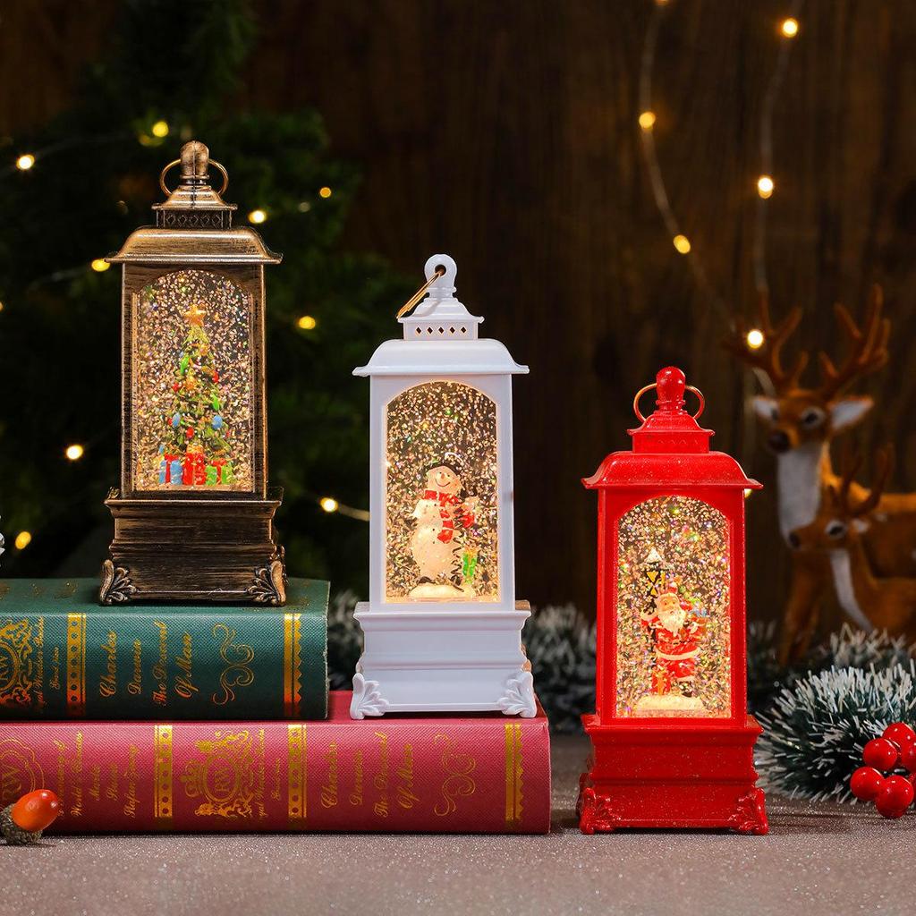 Christmas Musical Rotating Water-Filled Lantern