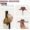 Cowboy Hat Wine Stoppers Silicone Bottle Toppers Air-Tight Seal Reusable Wine Corks Fits Standard Champagne Bottles