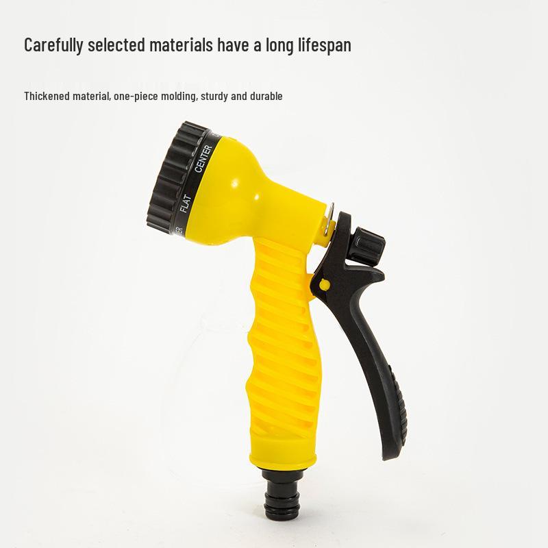 7-Function Car Wash & Garden Water Gun: Multi-Mode Shower Head