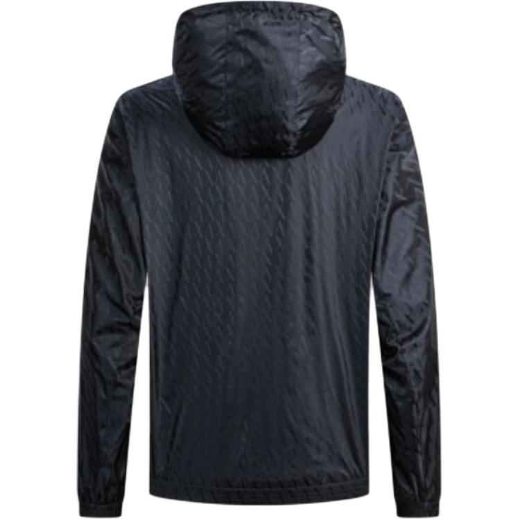 Armani Exchange Full Print Fashion Casual Versatile Zip-Up Hooded Jacket Men Jackets XM001582-AF16628-1UB101