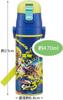 Skater Children's Water Bottle, 470ml, Direct Drinking, Splatoon 3 Design, for Boys, Insulated, Stainless Steel, Lightweight, Sports Bottle, Kids'