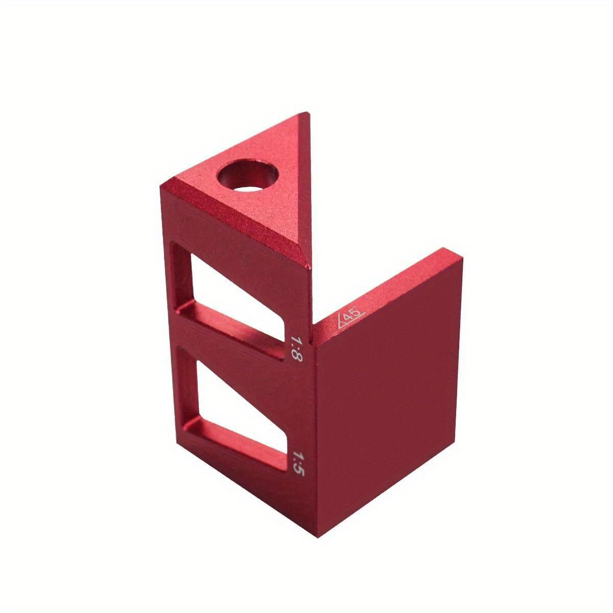 

Center Finder or Tenon Dovetail Jig - Aluminum Alloy Center Scriber Marking Gauge, Woodworking 45 Degree Angle Marker 1Pc
