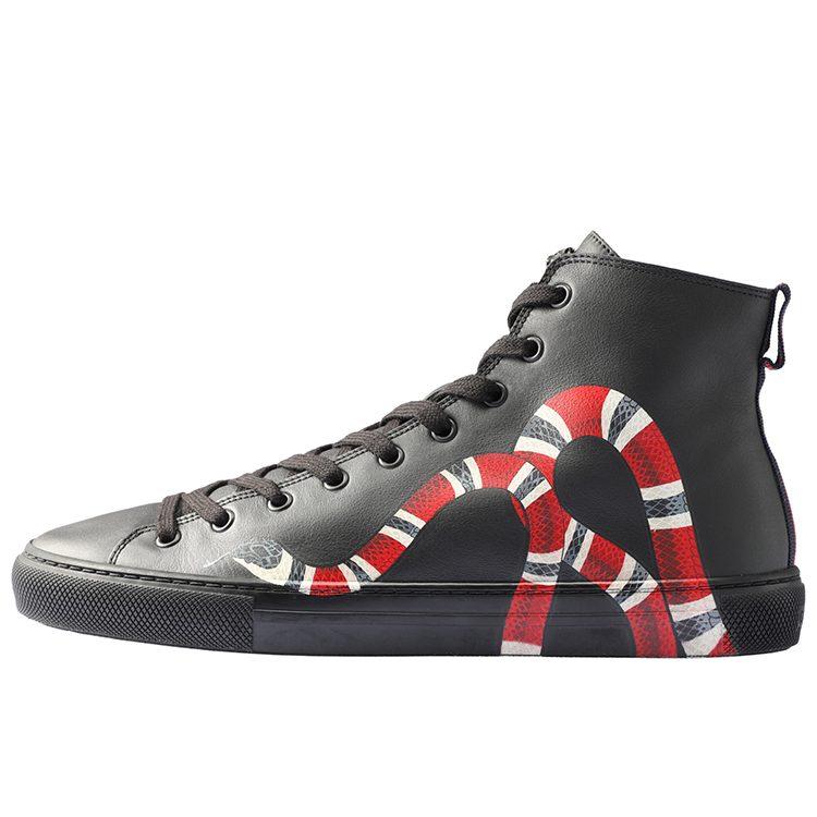 High Top Leather Gucci 'Snake' 473770 AYOV0 1061