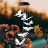 1pack Led Color Changing Butterfly Solar Wind Chimes Outdoor Waterproof Birthday Gifts For Garden Yard Outdoor Lights Christmas
