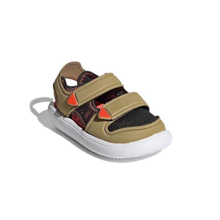 Adidas Water Sandal Space Leather Comfortable Versatile Non-Slip Low-Top Walking Shoes Baby Shoes Earth-Yellow FY6037