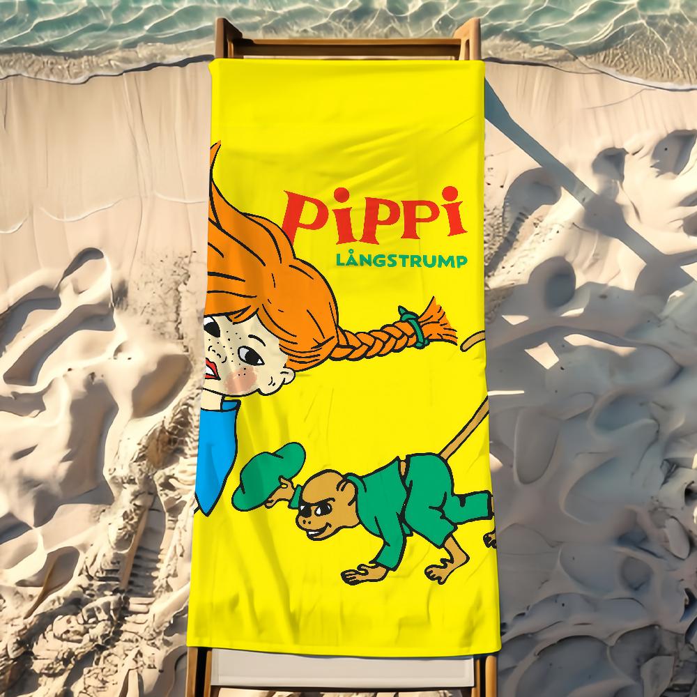 Conosci Pippi Calzelunghe Telo da Spiaggia Doccia Bagno Viaggio Leggero Delicato sulla Pelle per Piscina Campeggio Crociera Estate