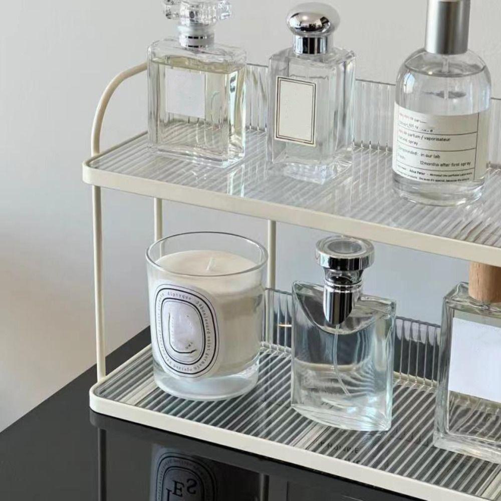 Creative Storage Rack Double-layer Bathroom Shelf Miscellaneous Organizer Condiment Shelf Washroom