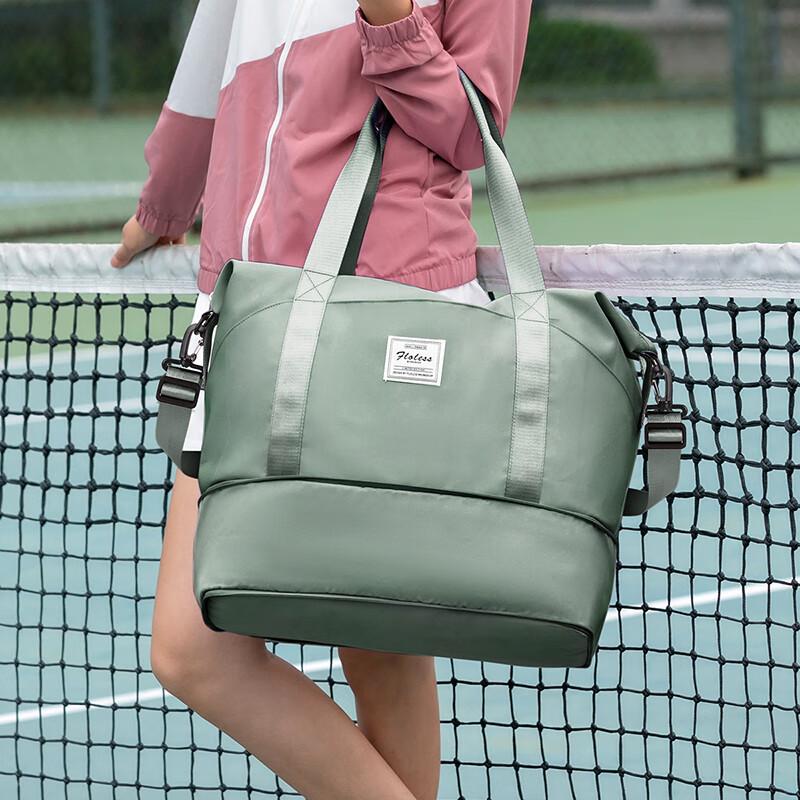 Landcase Travel Bag for Women, Handheld Luggage Bag, Short-Distance Large Capacity Storage Bag, Maternity Bag, Sports And Fitness Bag, 2104 Army Gree