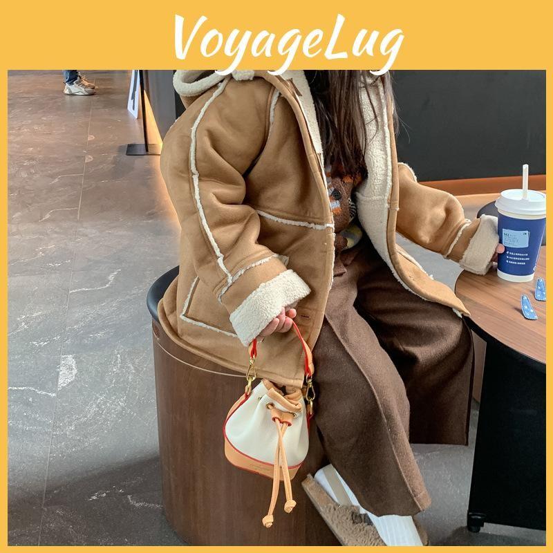 Playful Geometric Mini Bucket Bag For Children Trendy Handbag For Daily Adventures