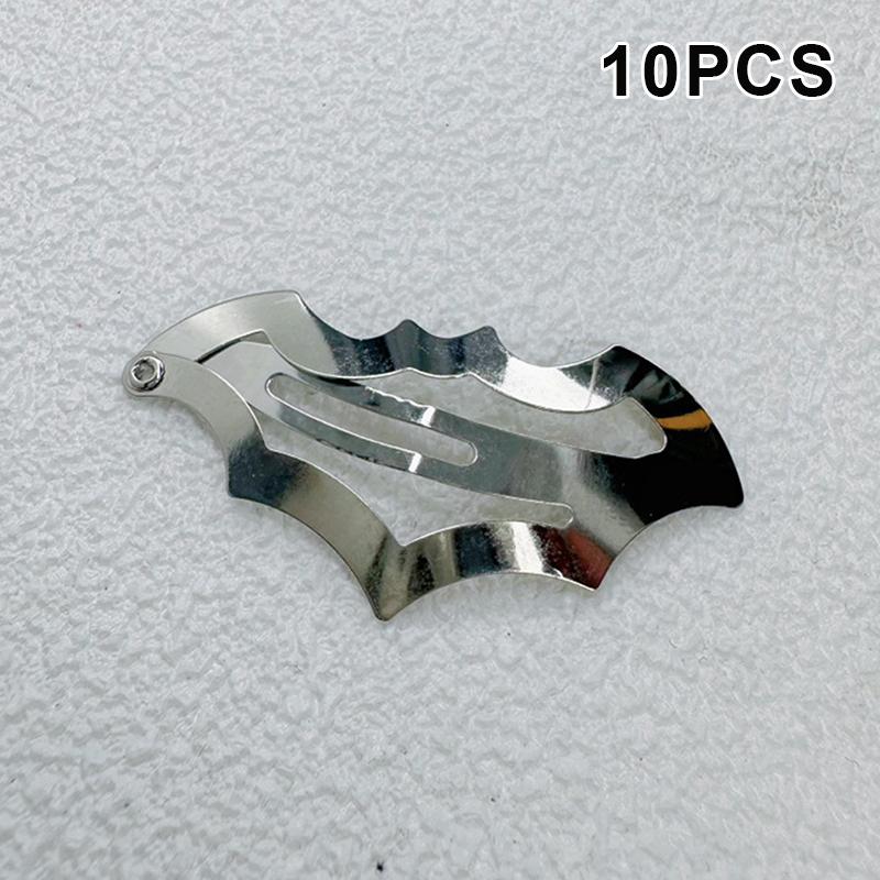 10Pcs Halloween Bat Hairpins Set Multi-Color Cute  Accessories For Women Girls Party Hair Styling Essentials Ideal Gift