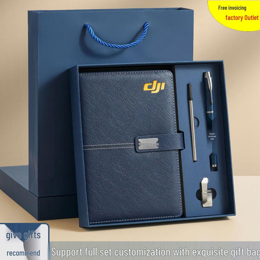 Custom Business Notebook Gift Set: Elegant Office Souvenir with Logo for Company Events