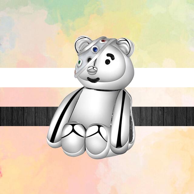 Neue Tier Stil Glückliche Katze Hund Panda Bär Löwe Schlange Kaninchen DIY Perlen Fit Original Mode Charms Silber Farbe Armbänder schmuck