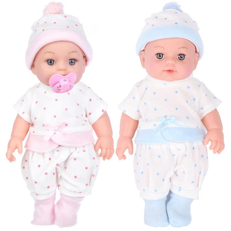 Til 12 tommer 30 cm babydukker Outfits Tøj Bæresele Tegneseriebjørn Vinter Pyjamas Jumpsuit Plys Tøj Tilbehør