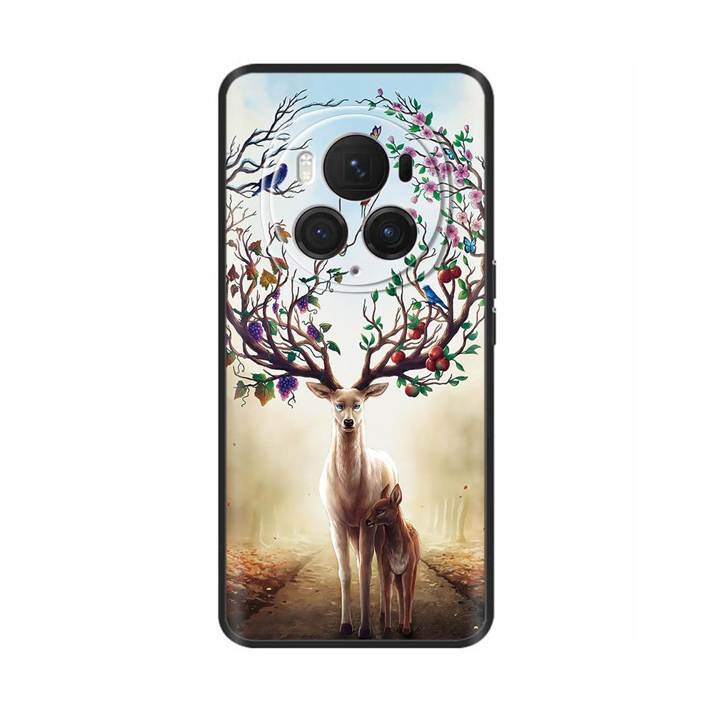 For Honor Magic6 Pro 5G Case Back Cover For Honor Magic6 5G Soft Black Silicone Fashion Phone Case For Magic 6 Pro Coque Fundas