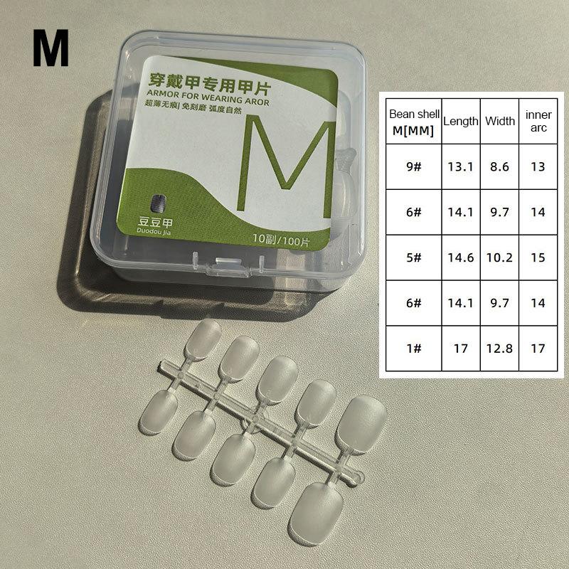 100pcs Short Almond Frosted Clear Fake Nails Perfect For Nail Design And Salon Extensions Perfect For Dating And Everyday Wear