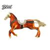 Animal Accessory 1/2Pcs Vintage Running Horse Brooch Sweater Cardigan Coat
