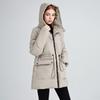 Hooded Down Cotton-padded Clothes for Women's Medium and Long Models, New Winter Thickened Warm Cotton-padded Clothes