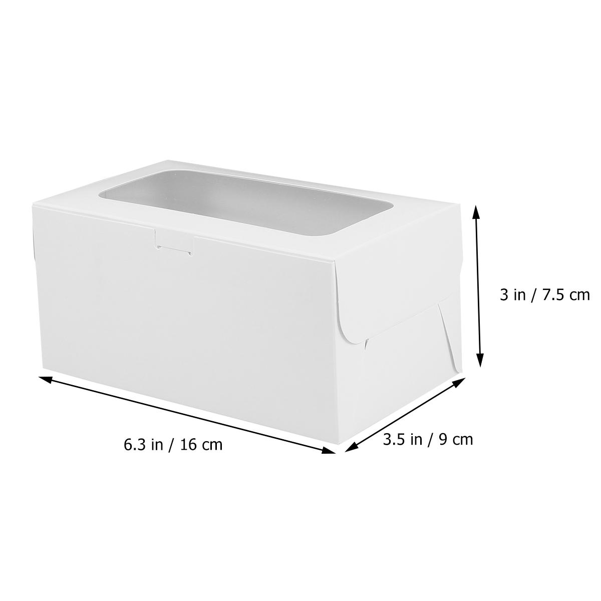 

10Pcs Food Grade Paper Cupcake Package Pink Colorful Small Waterproof Egg Tart Box Dessert Container For Parties білий