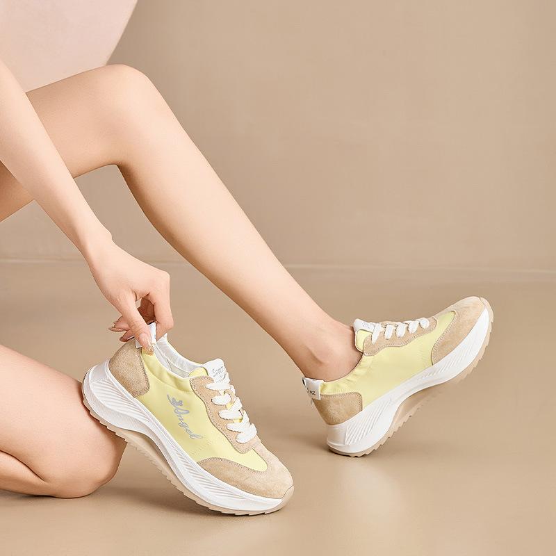 Inner height-increasing women's shoes summer new versatile thick-soled breathable casual sports shoes women