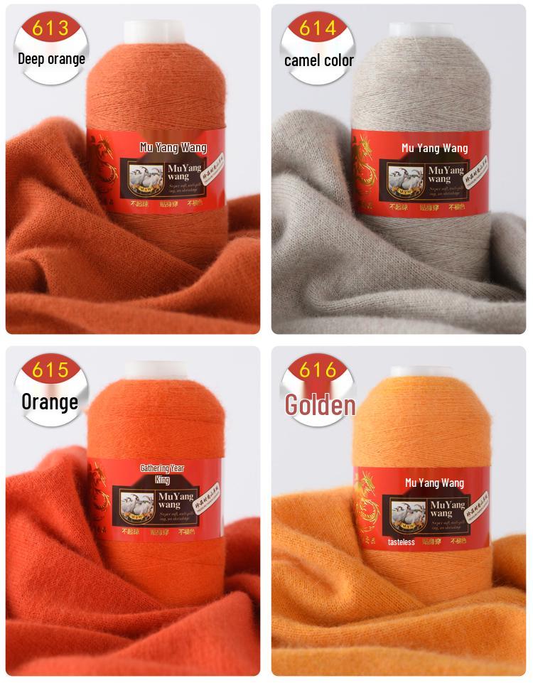 Pure Cashmere Machine-Knitted Medium-Fine Yarn for Hand-Knitting Scarves and Baby Items