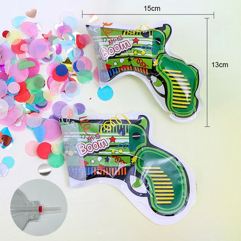 

5 шт. цветной алюминиевой пленки фейерверк пистолет выпускной день рождения свадьба праздничный салют детские игрушки фейерверки палочки