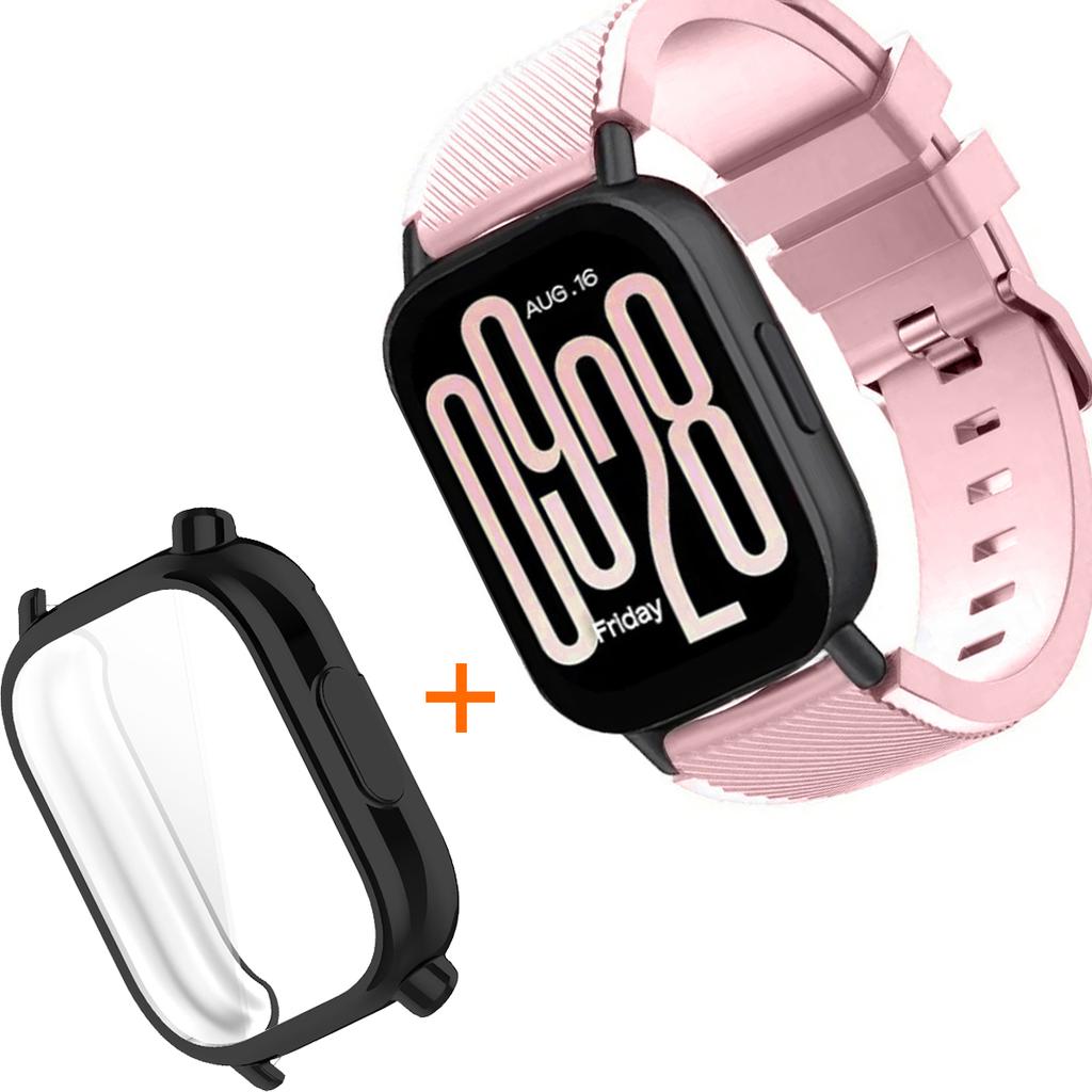 Silicone Strap With TPU Case For Xiaomi Redmi Watch 5 Active Lite Smart Watch Wrist Band And Case For Redmi Watch 5 Active Lite