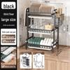 Multifunctional Countertop Kitchen Storage Rack for Dishes, Bowls, Chopsticks, and Knives