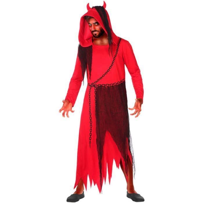 Déguisement De Diable Avec Capuche Pour Adulte - ANGEL TOMAS, SA - M/L - Halloween - Carnaval