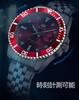 OLEVS Men's Quartz Watch, Business Style, Stylish, Waterproof, Diamond-Inspired, Metal Band, Date Display, Luminous, Gift, Red