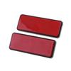 2pcs Rectangle Reflective Reflector Motorcycle Motorbike ATV Scooter Dirt Bike Moped 4 Wheeler Reflectors Exterior Accessories