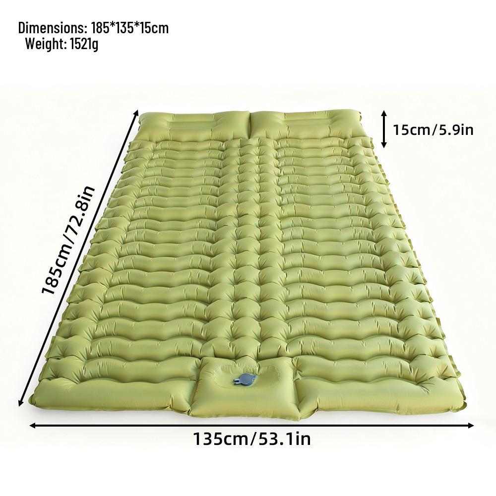 Portable Wide Inflatable Camping Mattress and Cushion