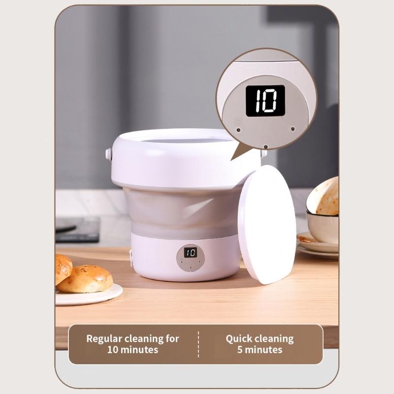 Space Saving Foldable Miniature Dishwasher Small Dishwashing Machine for Small Kitchens Dishes and Vegetables Cleaner