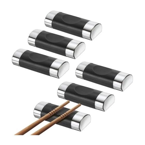 uxcell 6 Pcs Fiberglass & PP Pillow Chopstick Rests, Chopstick Stands, Knife Rests for Countertop, Chopsticks Spoon Fork Knife Holder, Tabletop