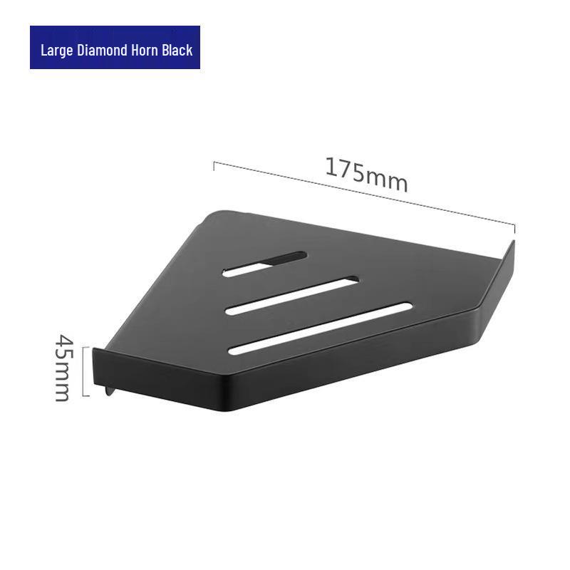 Lochfreie 304 Edelstahl Eckregal für Badezimmer und Hotel Wandmontierte Aufbewahrung